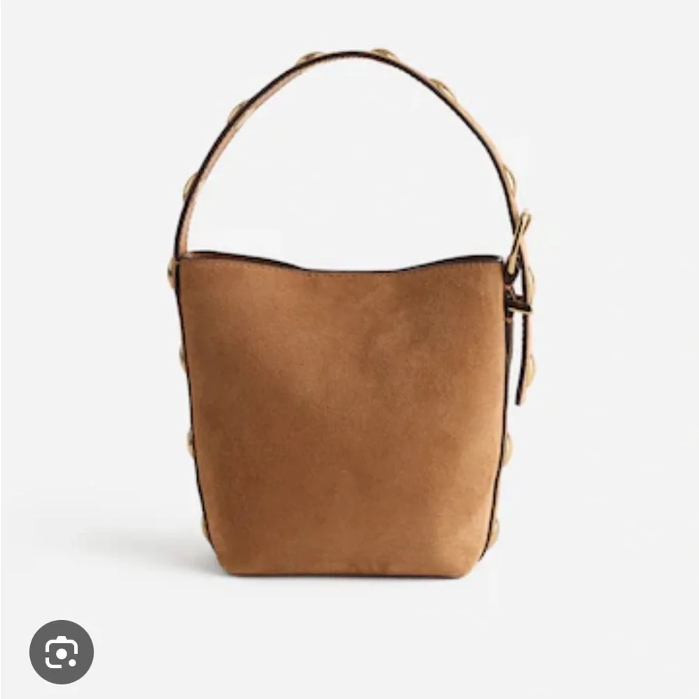 ISO Madewell Micro Suede Bucket Bag Cumin - Picture 3 of 6